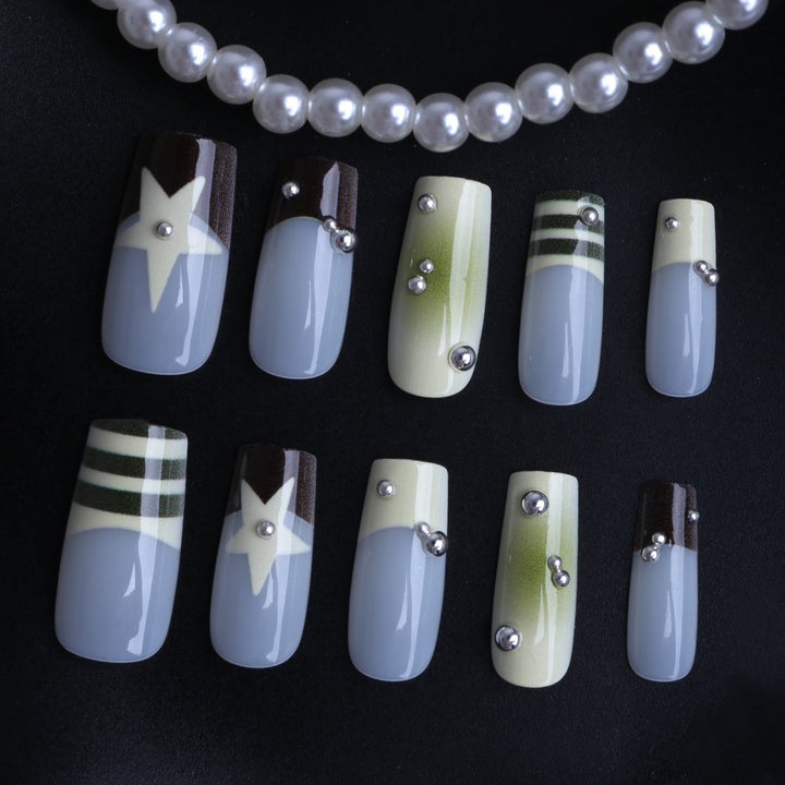 Artificial nails with unique geometric design Stornfield