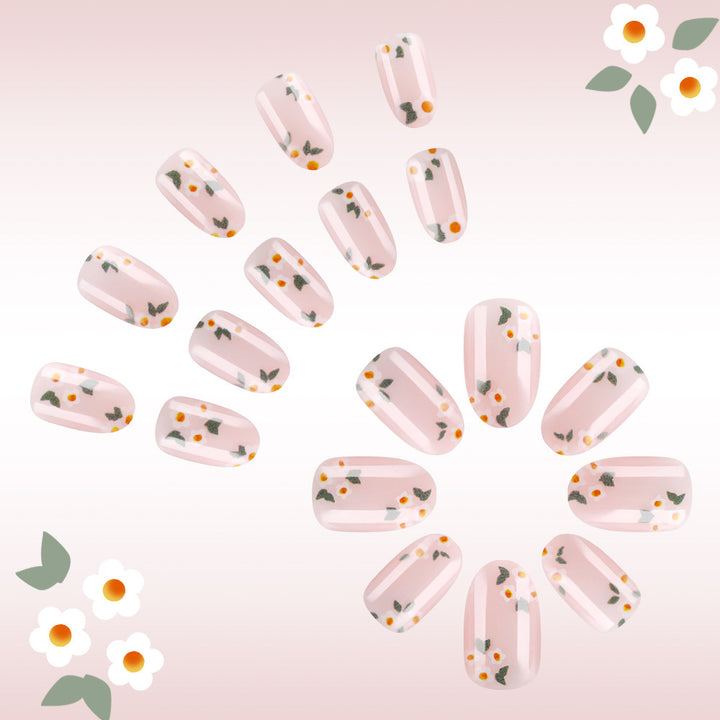 Floral Print Gel Nail Art Stornfield