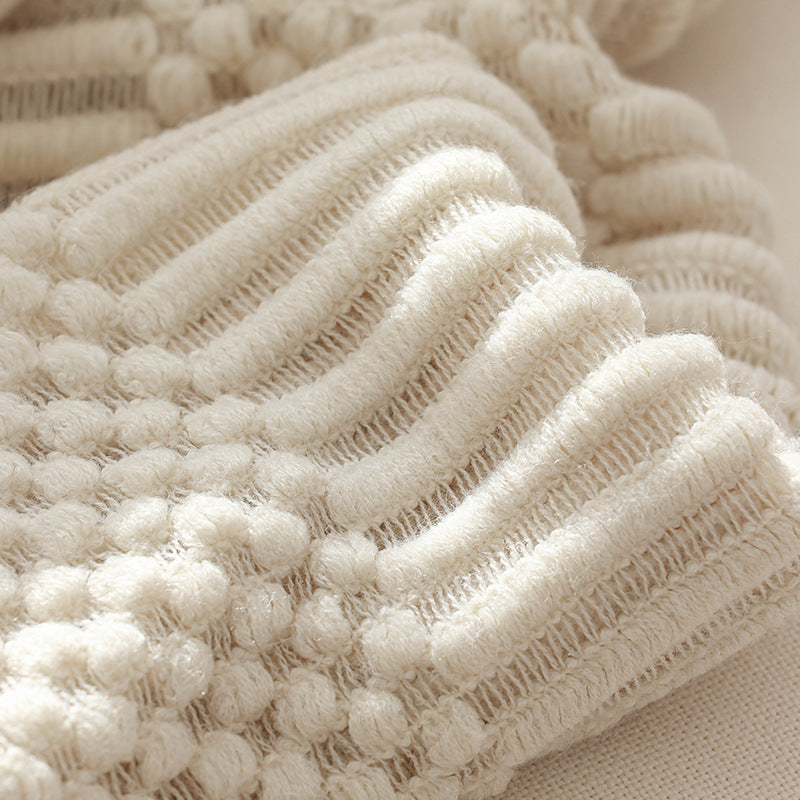 Textured Handwoven Throw Blanket