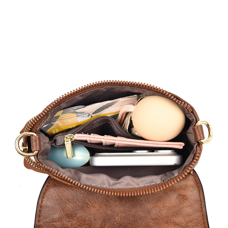 Decorative Embossed Crossbody Handbag