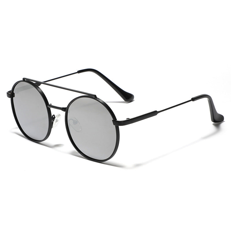 Women's round sunglasses with stylish metal frame Stornfield