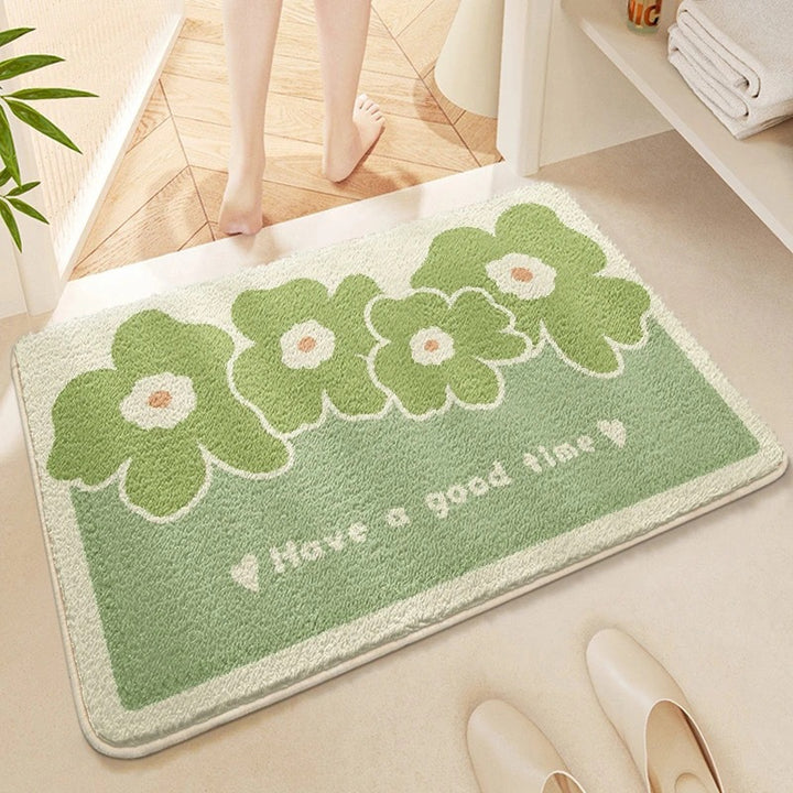 Decorative Floral Bath Mat