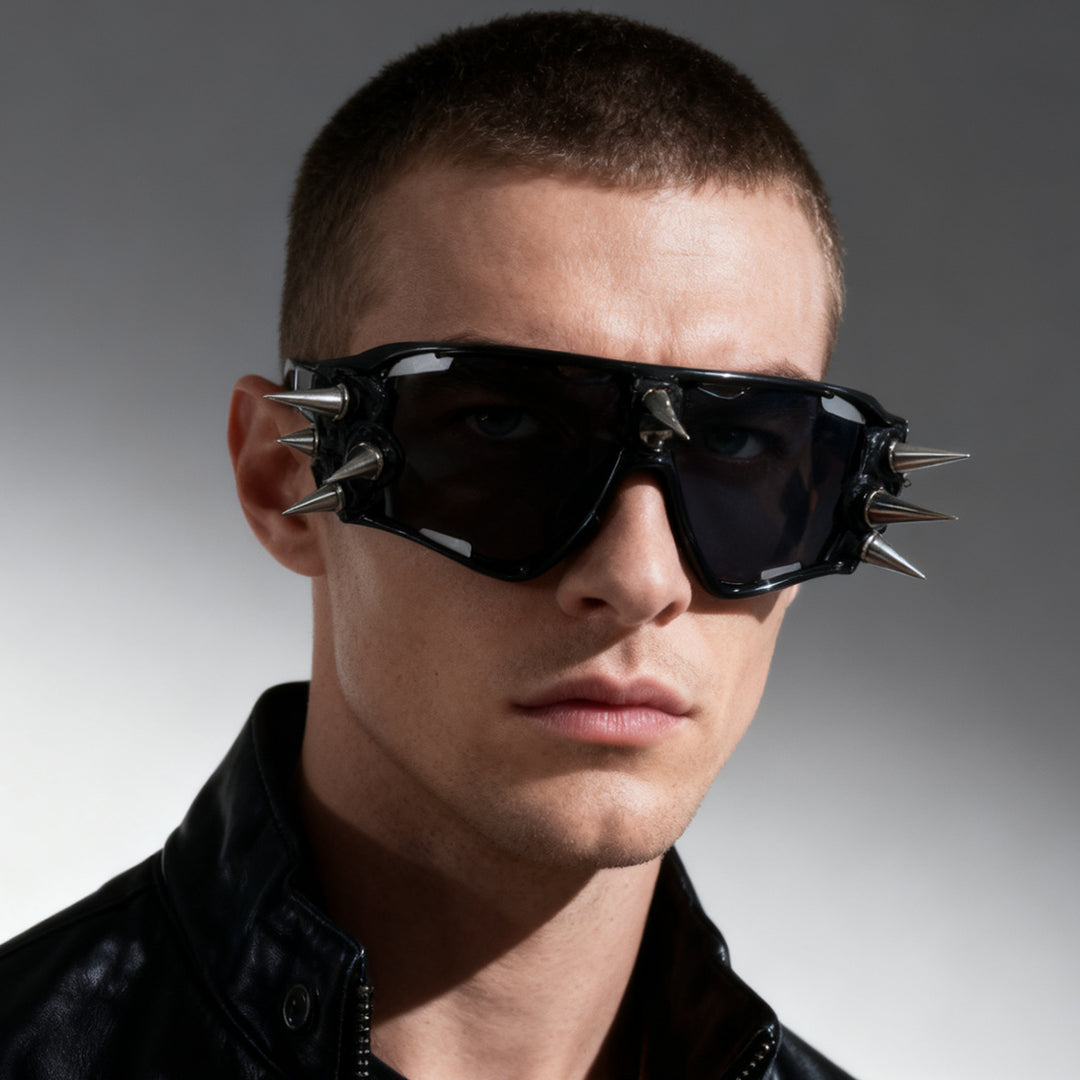 Women's edgy sports sunglasses with sharp accents Stornfield