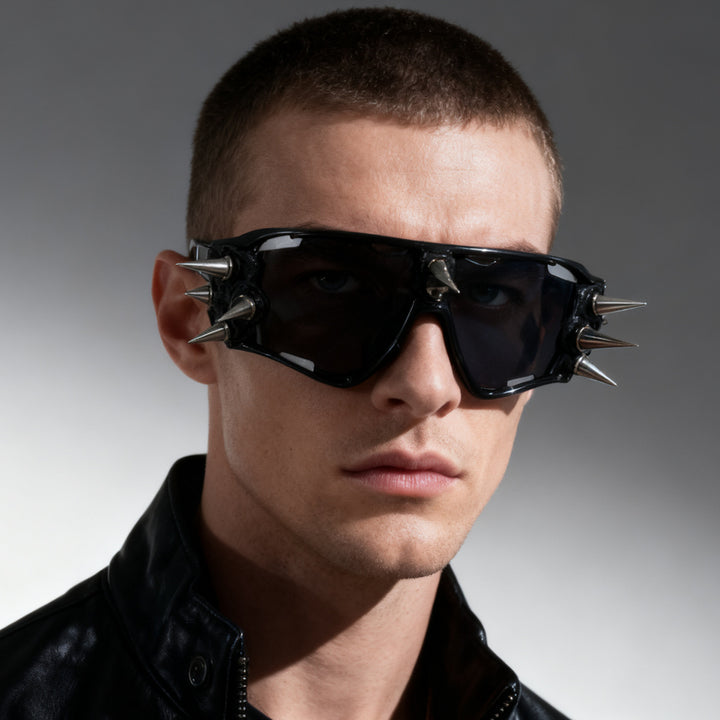 Women's edgy sports sunglasses with sharp accents Stornfield