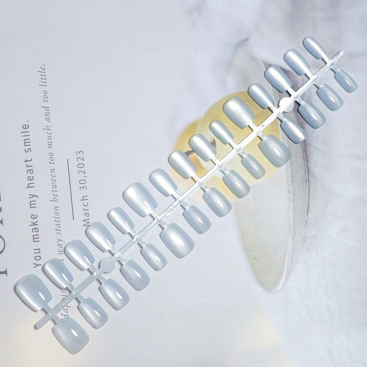 Glossy Reflective Press-On Nails Stornfield