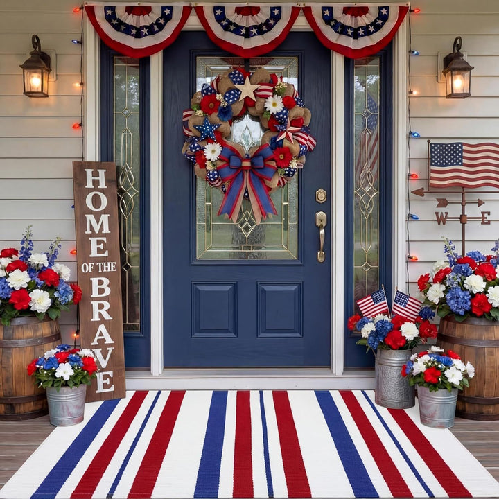 Patriotic Outdoor Door Mat
