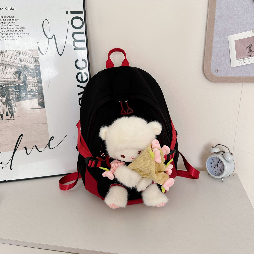 Backpack with Cute Plush Design and Practical Compartments Stornfield