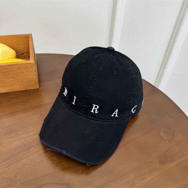 Women's Distressed Denim Baseball Cap Stornfield