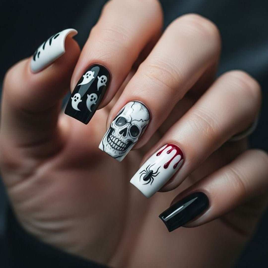 Halloween-Themed Spooky Nail Art Set Stornfield