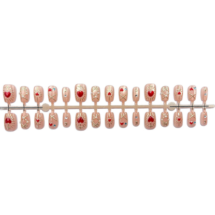 Decorative Acrylic Press-On Nail Design Set