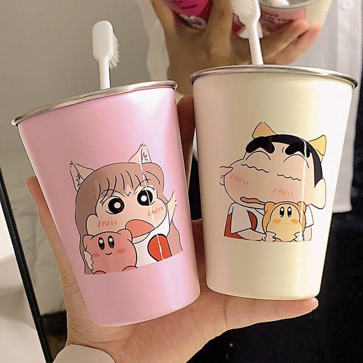 Stainless Steel Toothbrush Holder with Cute Cartoon Design Stornfield