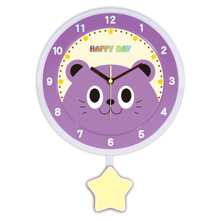 Wall clock with colorful animal design Stornfield