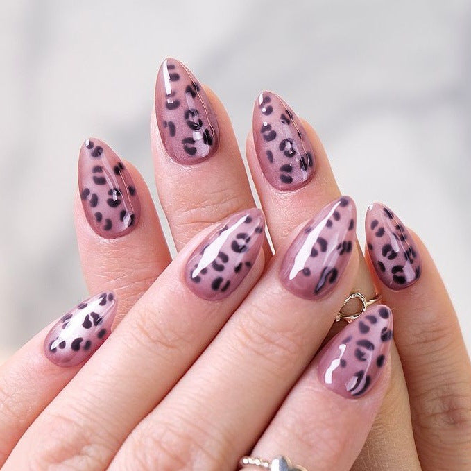 Artistic Leopard Print Press-On Nails Stornfield