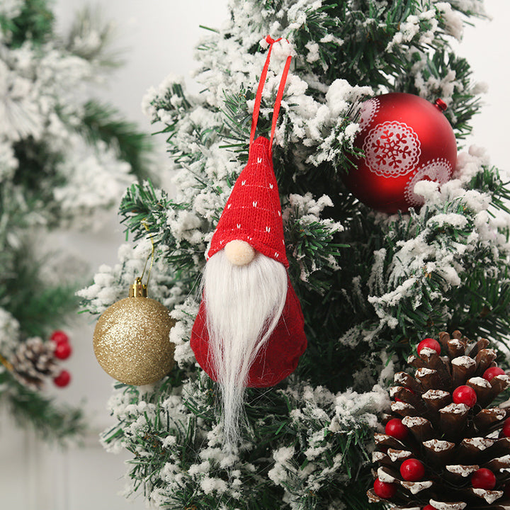 Cute Christmas tree decoration in gnome design Stornfield