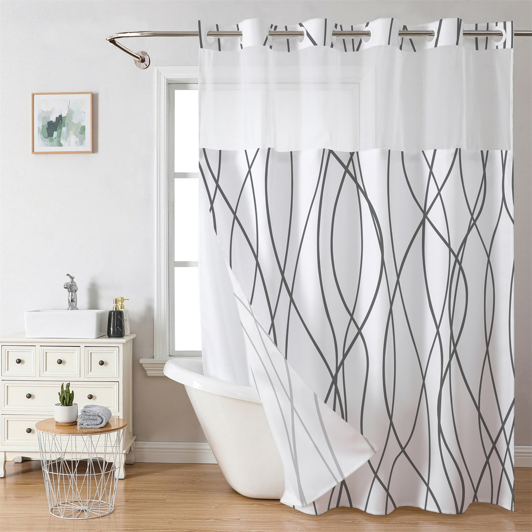Marble-Design Shower Curtain Stornfield