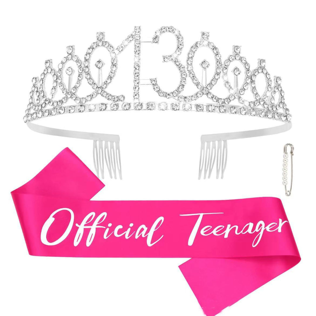 Ladies Glittering Crown with Swarovski Stones Stornfield