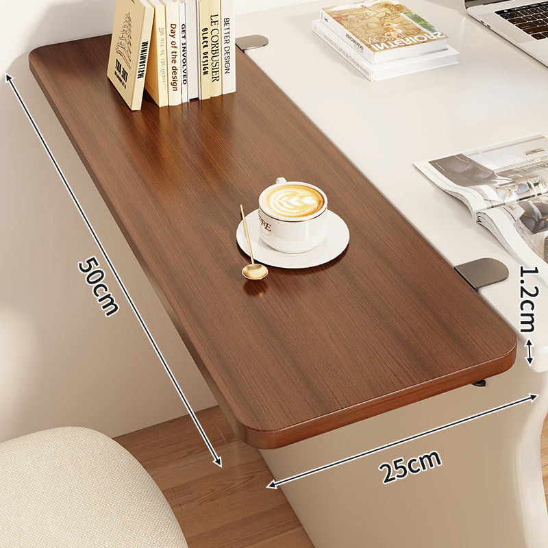 Slim Clamp-On Folding Side Desk Shelf Tray
