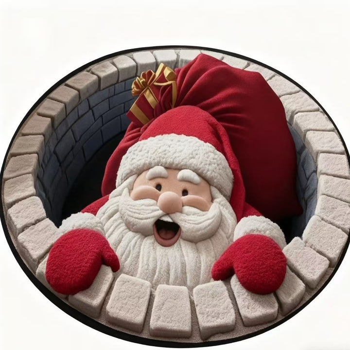 Christmas Santa Claus Themed Area Rug
