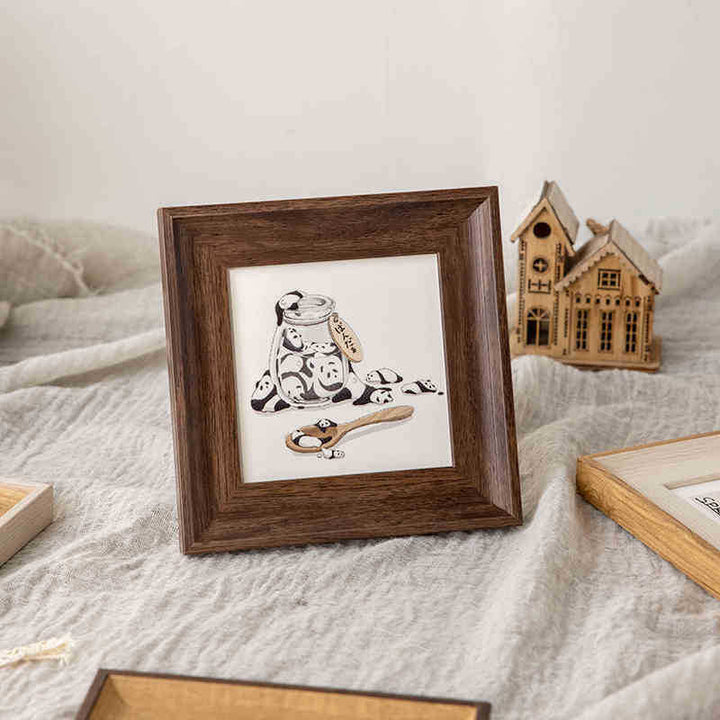 Artistic Framed Yoga Illustration