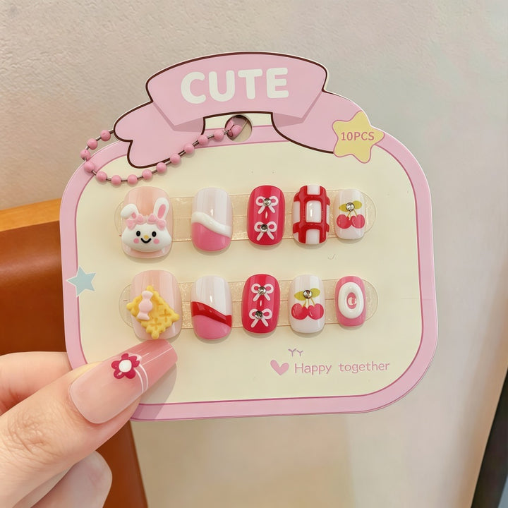 Artificial nails with sweet character design Stornfield