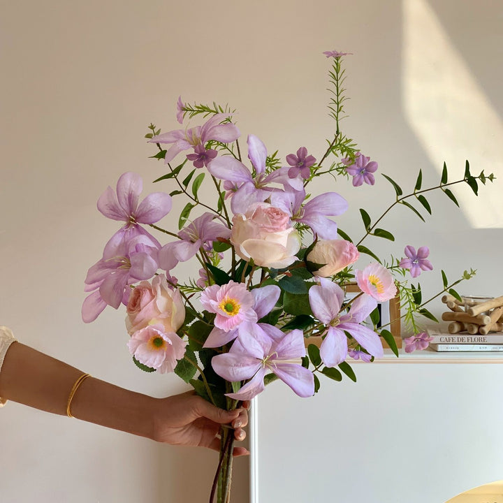 Lush Floral Bouquet Arrangement with Realistic Touch