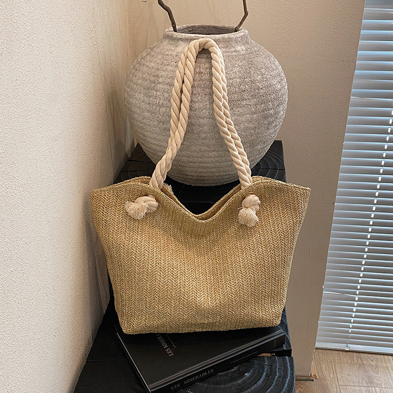 Chic Handwoven Beach Tote Bag Stornfield