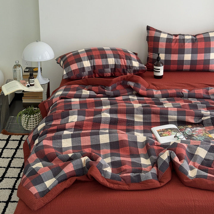 Striped Lightweight Quilted Bedspread