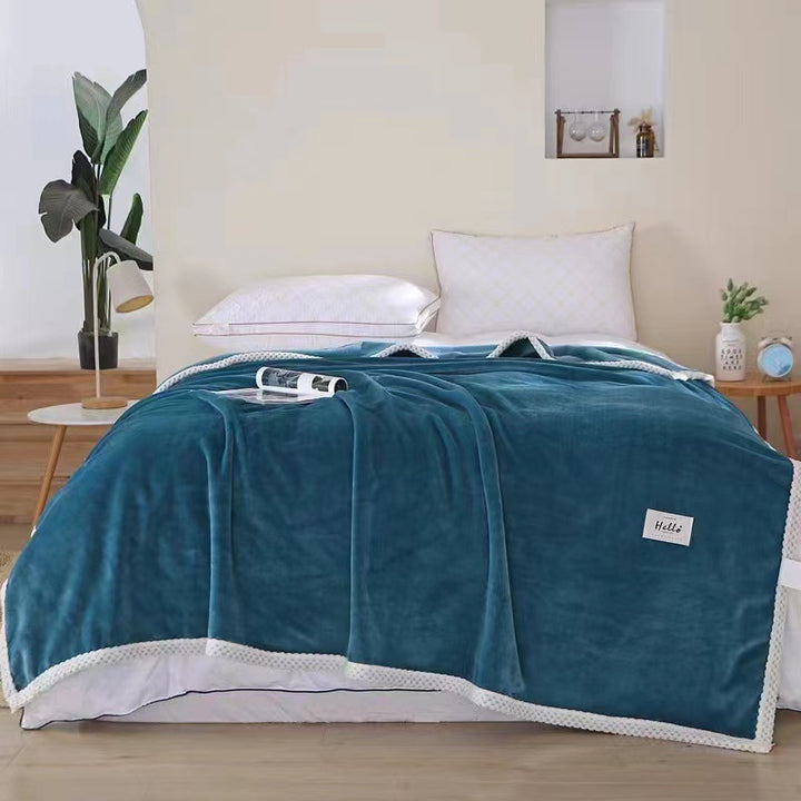 Unisex cuddle blanket with playful cloud design Stornfield