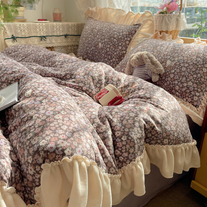Floral Design Cozy Bedding Set