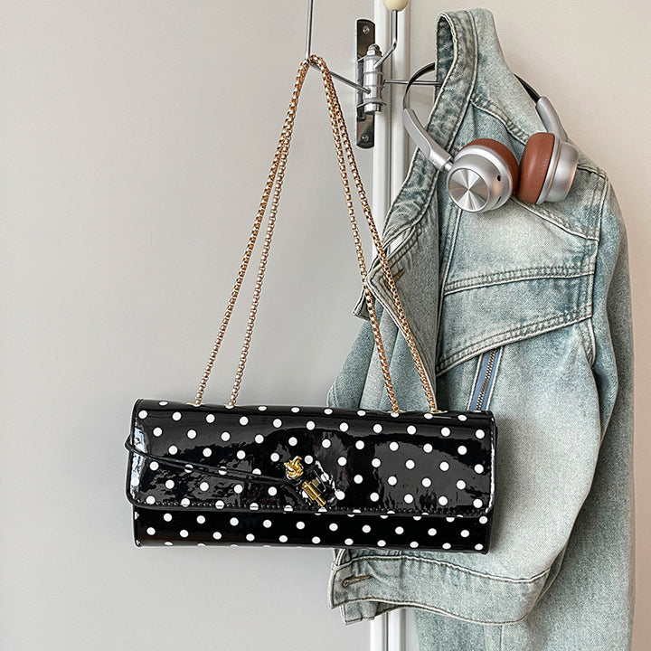 Chic Patent Leather Clutch