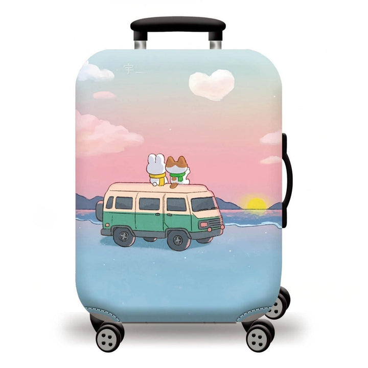 Unisex Hard-shell suitcase with stunning mountain landscape design Stornfield