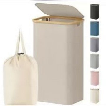Elegant laundry bin with removable lid and inner bag Stornfield