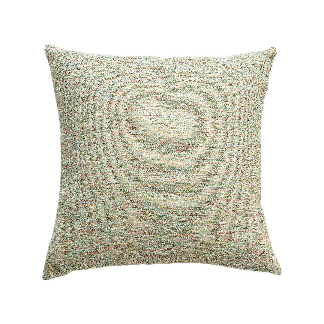 Woven square decorative pillow cover with mottled bouclé structure Stornfield