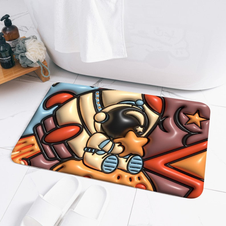 Galaxy-Themed Soft Bath Mat