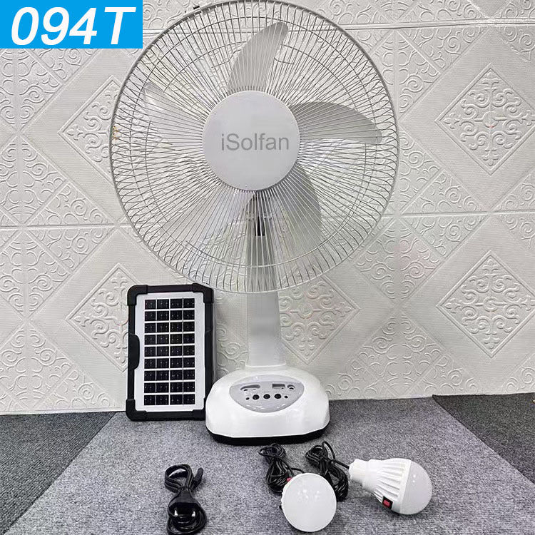Women's Solar Powered Stand Fan with Smart Control System Stornfield