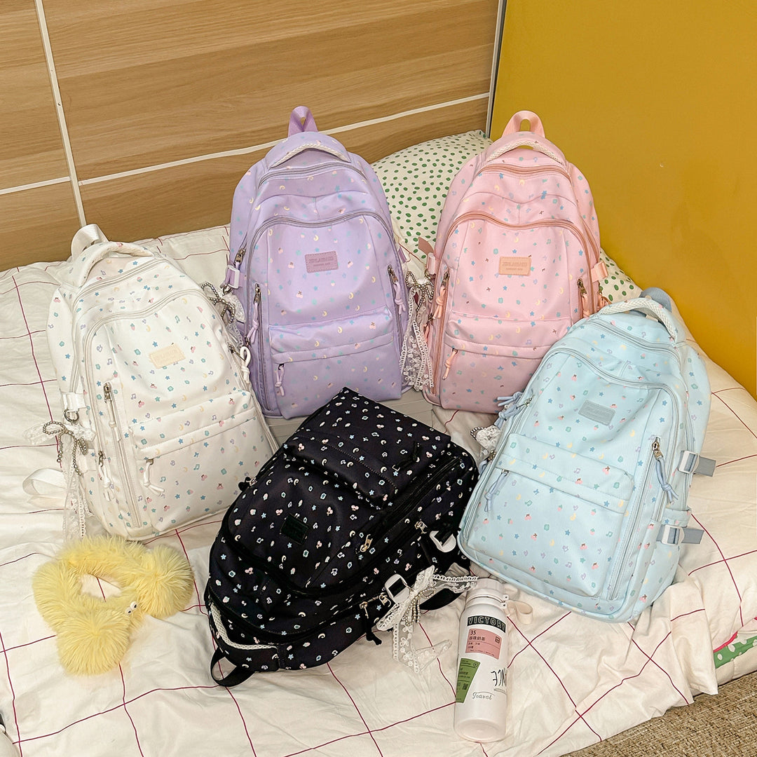 Stylish Multi-Pocket Backpack with Decorative Accents Stornfield