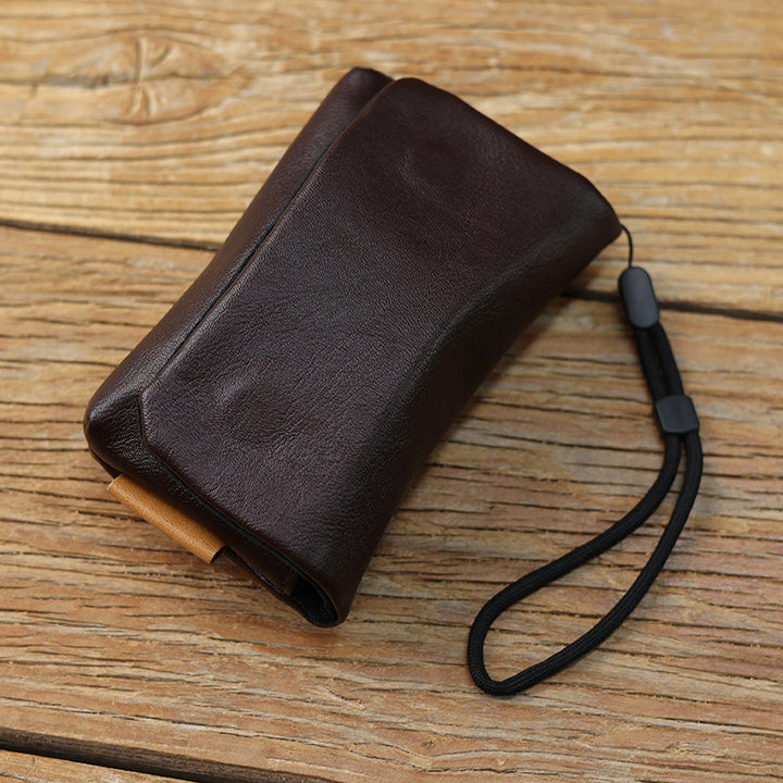 Premium Leather Zippered Pouch