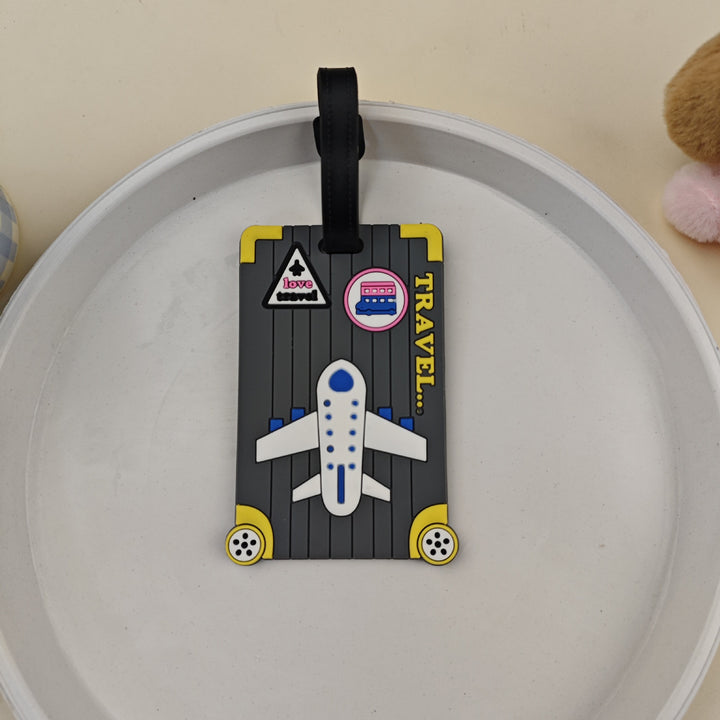 Unisex Luggage Tag in Fun Airplane Design Bowlift