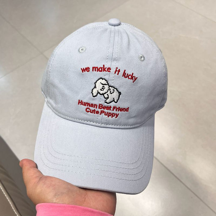 Men's Casual Embroidered Puppy Design Baseball Cap Stornfield
