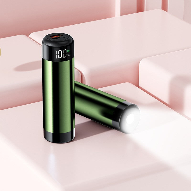 Power bank with digital charging display and integrated flashlight Stornfield