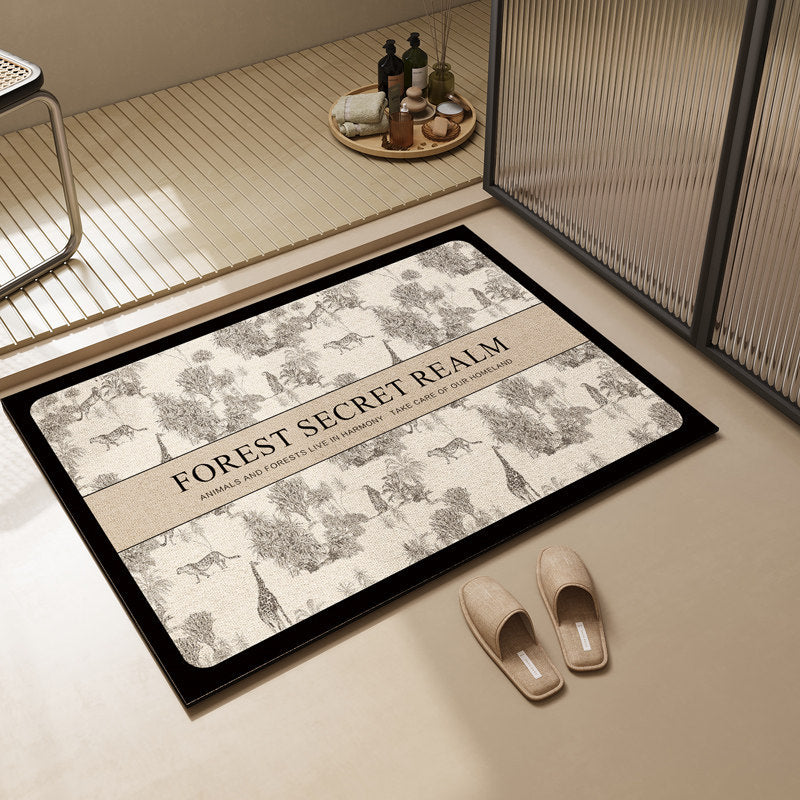 Modern Textured Bathroom Mat