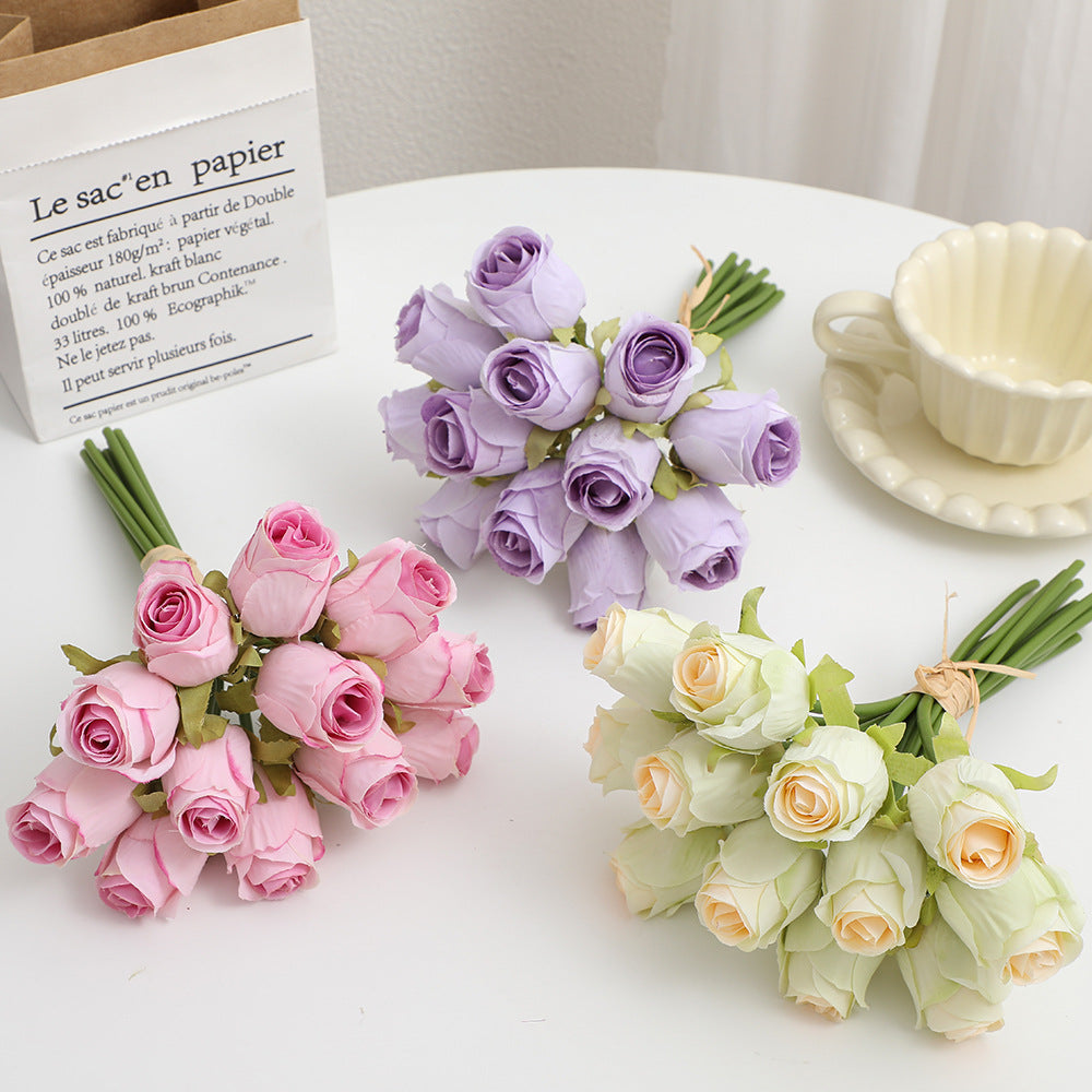 Artificial rose bouquet with fine details