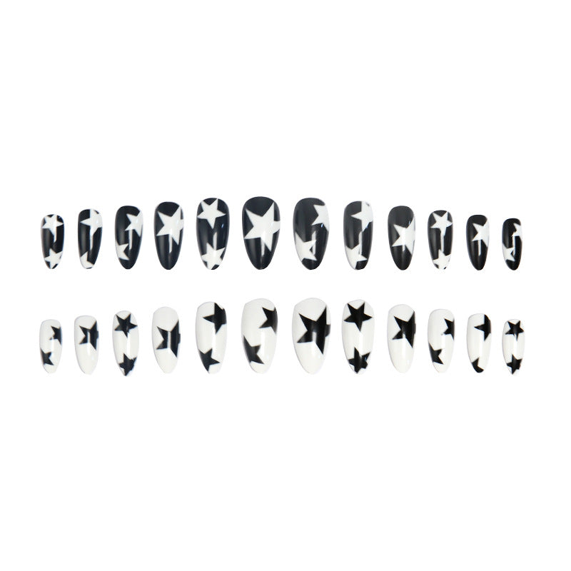 Artificial nails with star pattern Stornfield