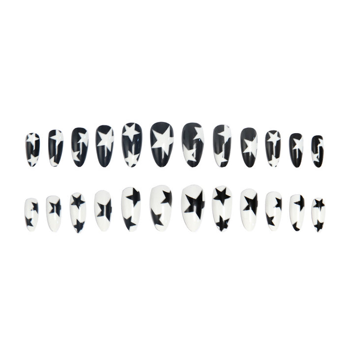 Artificial nails with star pattern Stornfield