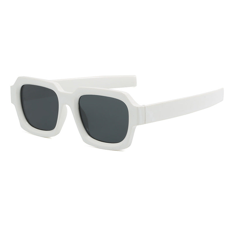 Ladies fashionable stylish square sunglasses with contrasting frame Stornfield