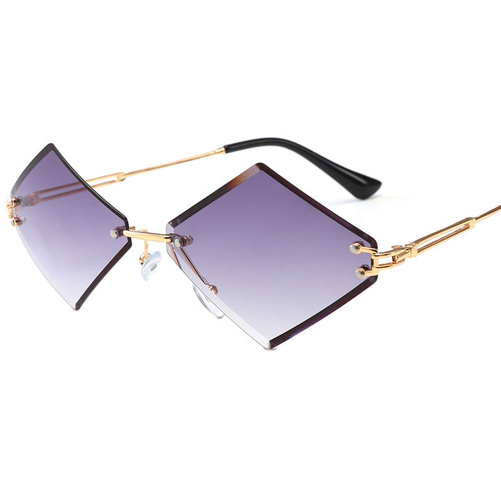 Ladies fashionable geometric sunglasses with mirrored lenses Stornfield