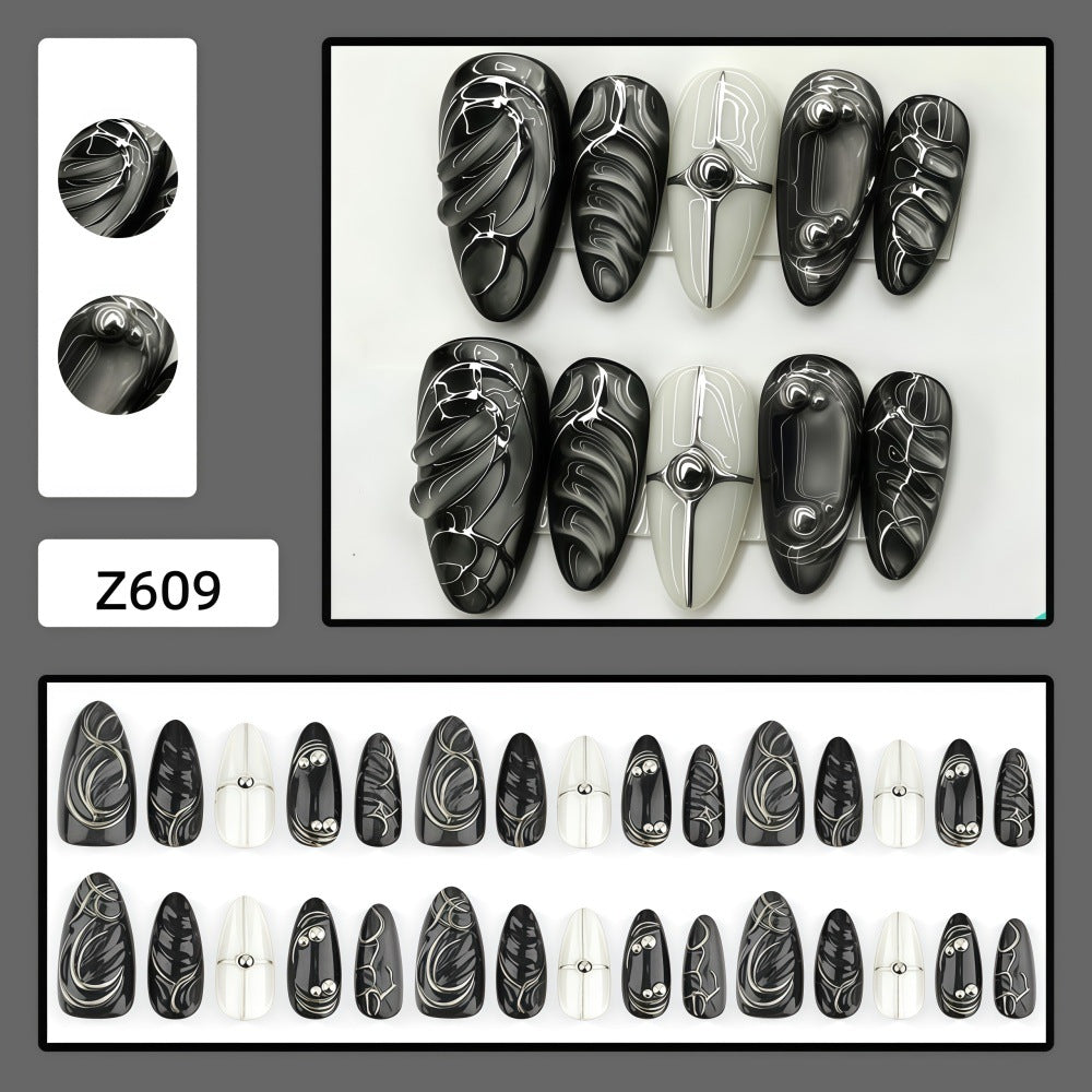 Artificial nails with futuristic design Stornfield