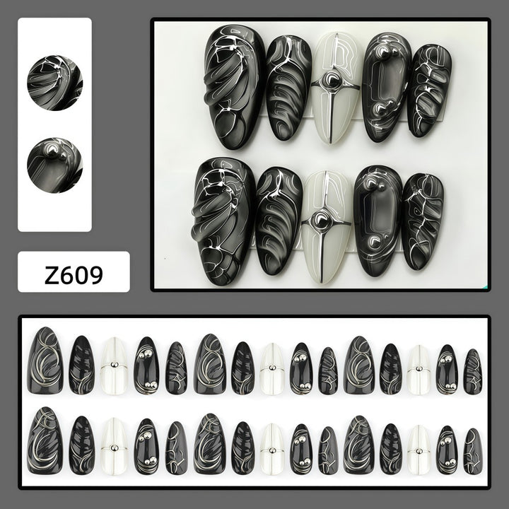 Artificial nails with futuristic design Stornfield