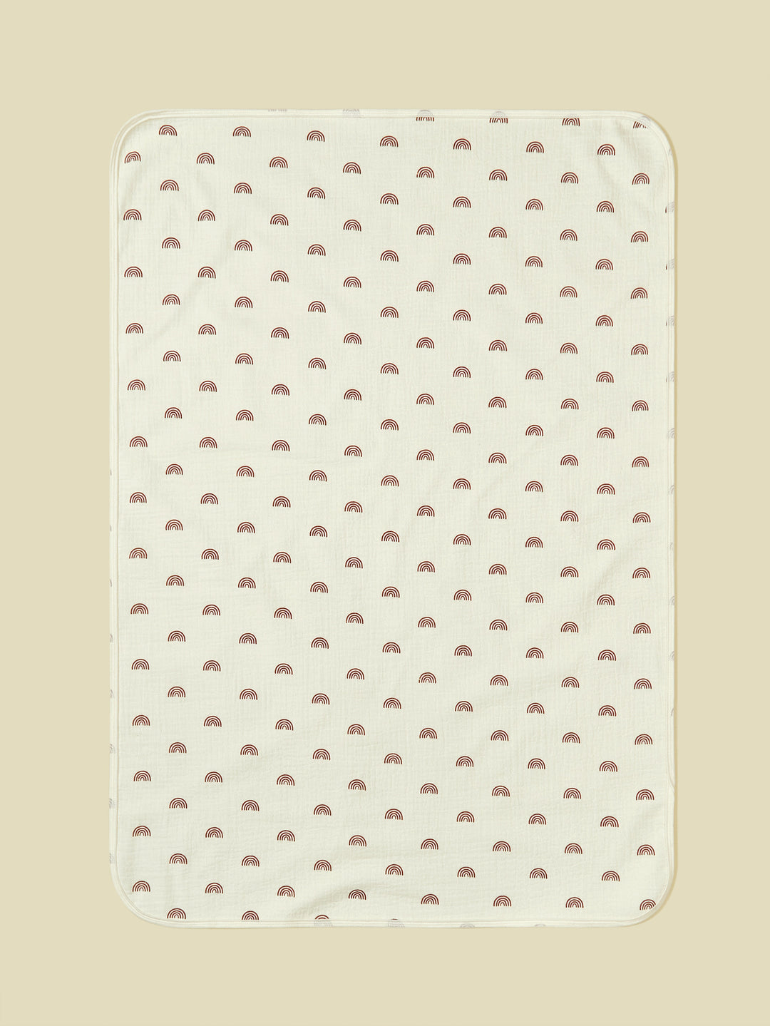 Soft Muslin Baby Blanket with Rainbow Print Stornfield