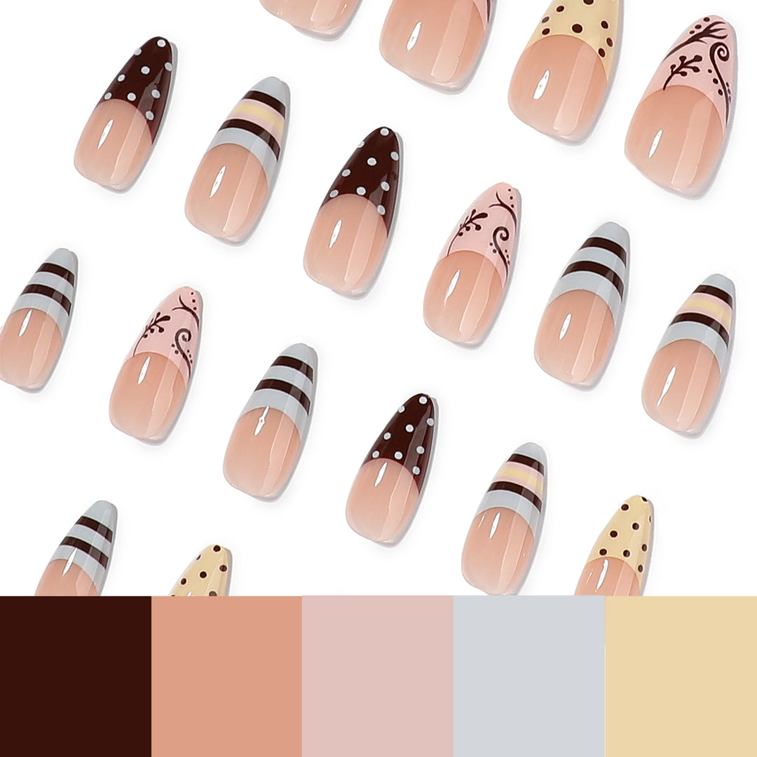 Artistic acrylic nails with enchanting dessert design Stornfield